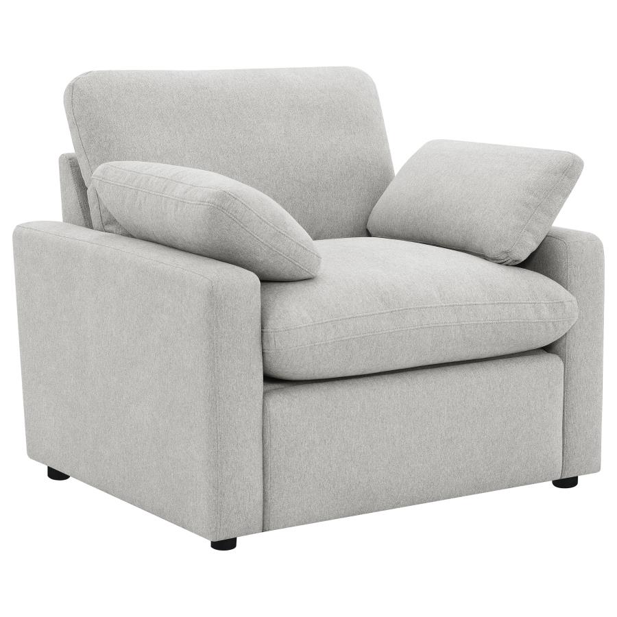 (image for) Collins Upholstered Power Recliner Chair Grey