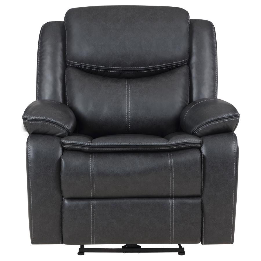 (image for) Sycamore Upholstered Power Recliner Chair Dark Grey