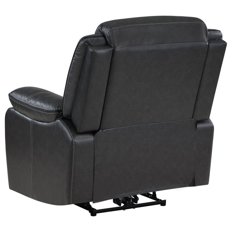 (image for) Sycamore Upholstered Power Recliner Chair Dark Grey