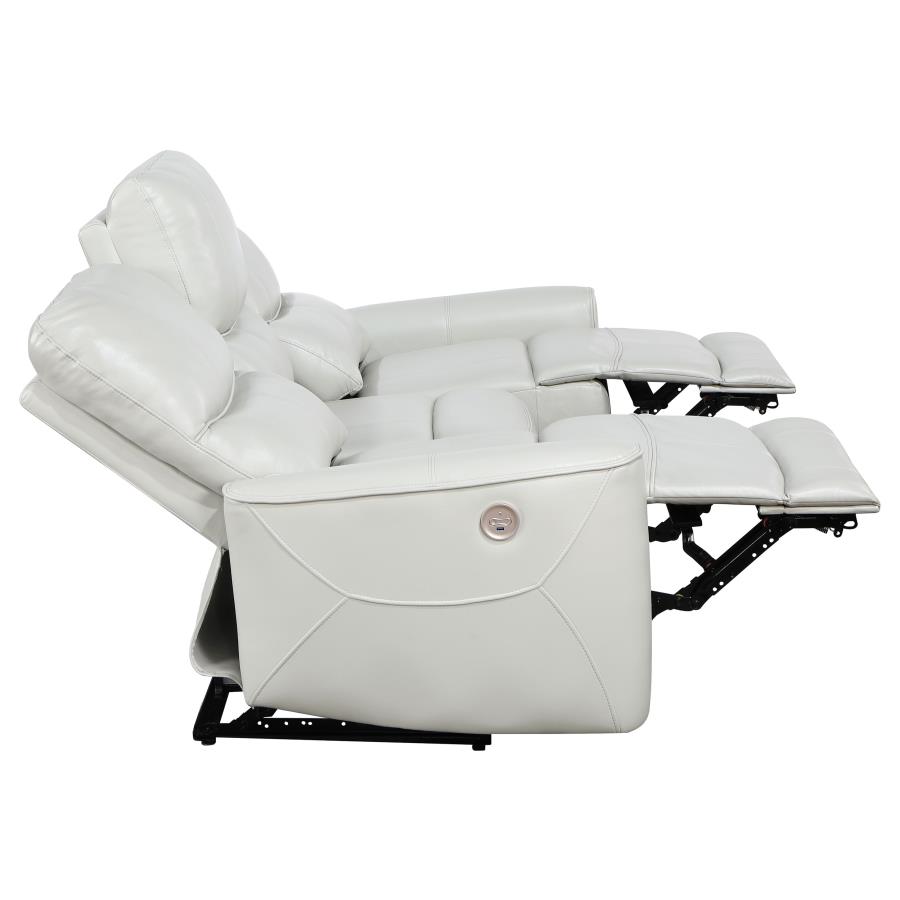 (image for) Greenfield 2-piece Power Reclining Sofa Set Ivory