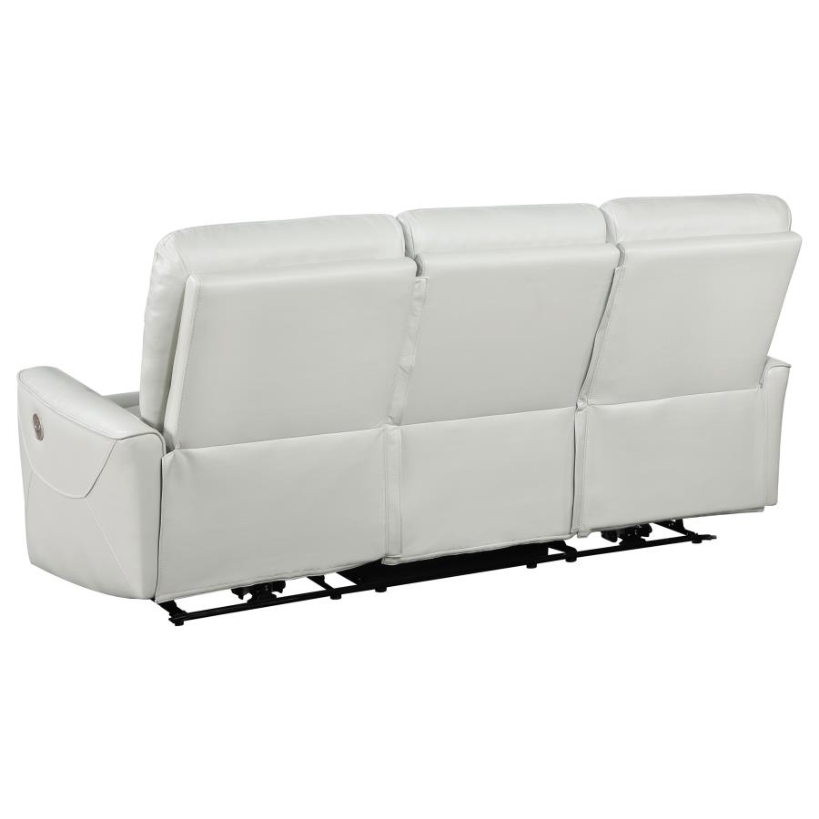 (image for) Greenfield Upholstered Power Reclining Sofa Ivory