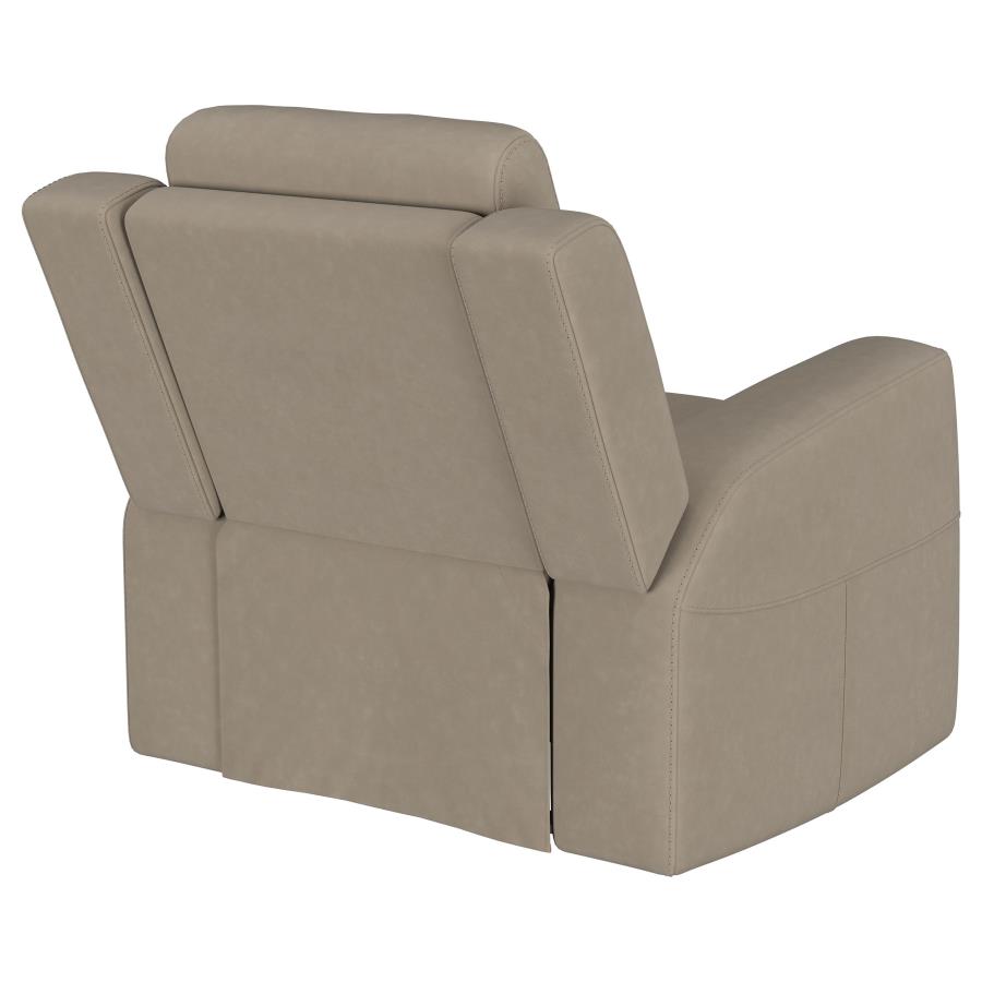 (image for) Brentwood Upholstered Recliner Chair Taupe