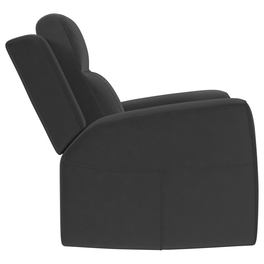 (image for) Brentwood Upholstered Recliner Chair Dark Charcoal