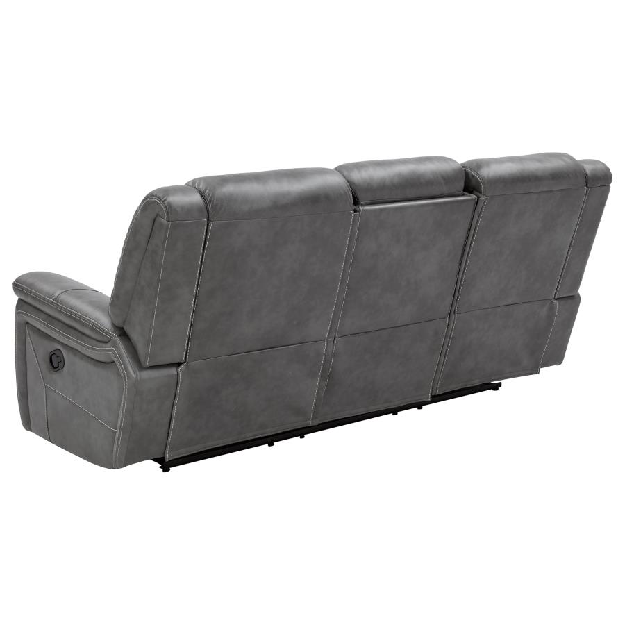 (image for) Conrad Upholstered Padded Arm Motion Sofa Grey