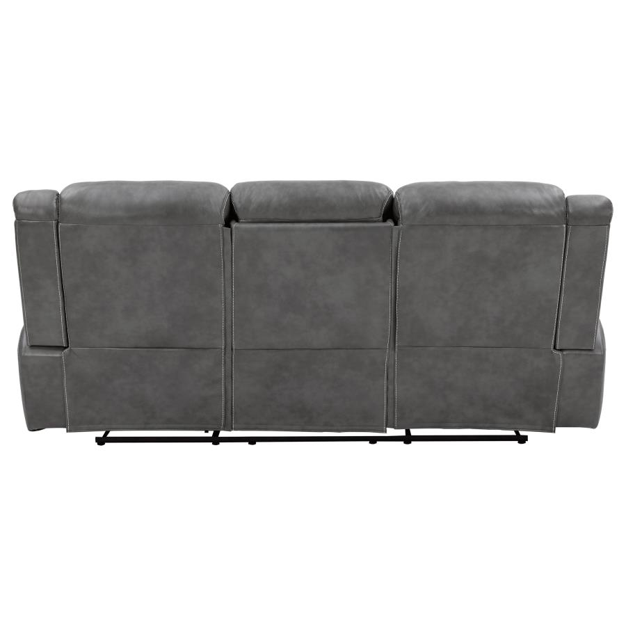 (image for) Conrad Upholstered Padded Arm Motion Sofa Grey