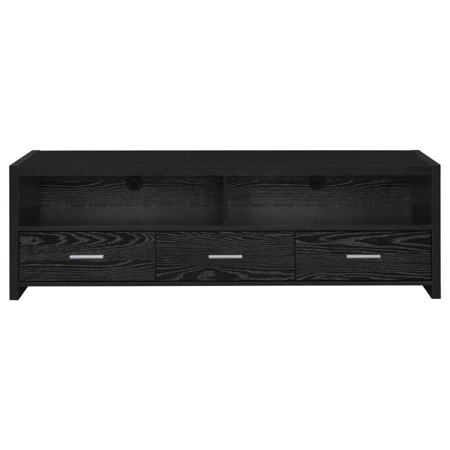 (image for) Alton 3-drawer Engineered Wood 62" TV Stand Black Oak