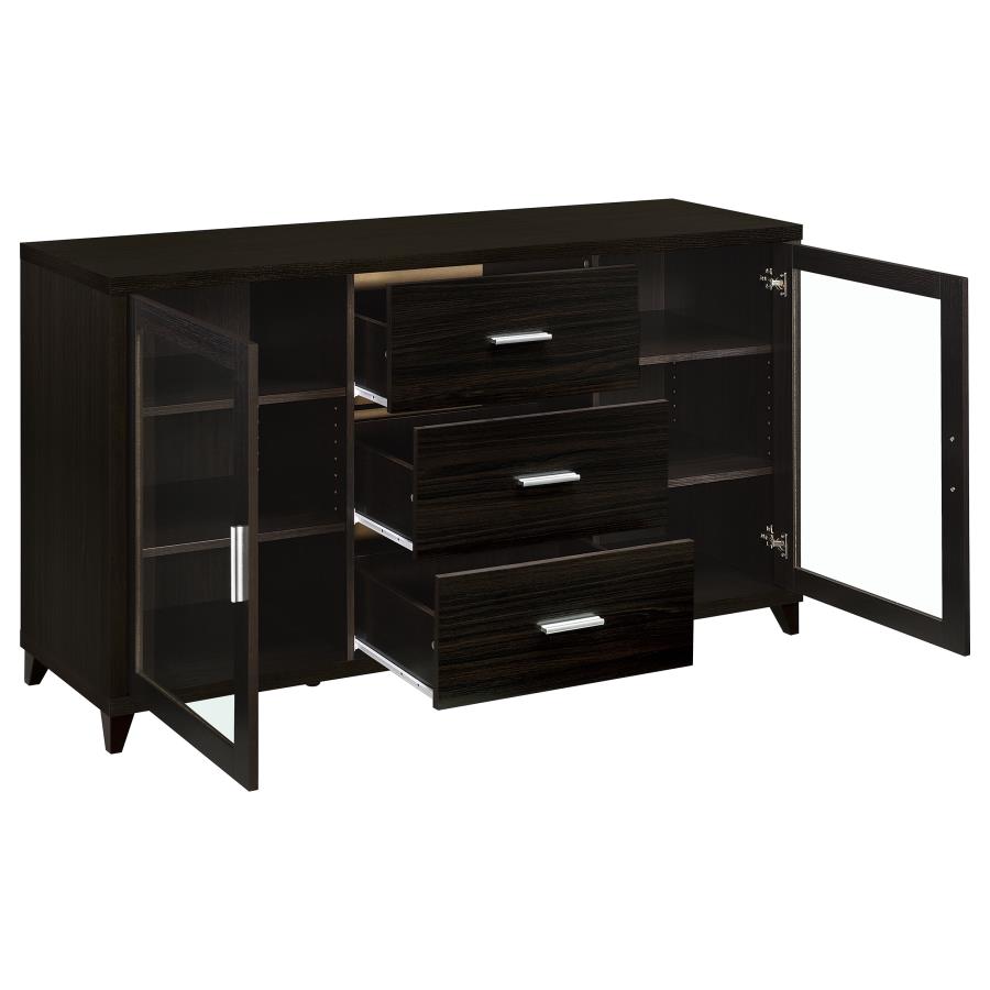 (image for) Lewes 2-door Engineered Wood 60" TV Stand Cappuccino