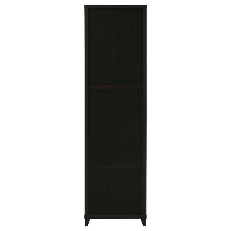 (image for) Lewes 4-shelf Engineered Wood Media Tower Cappuccino