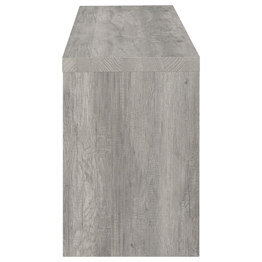 (image for) Burke 2-drawer Engineered Wood 59" TV Stand Grey Driftwood