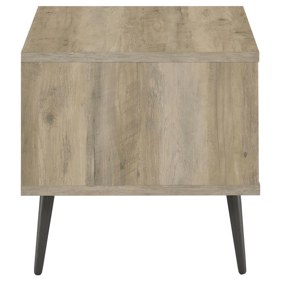 (image for) Welsh Square Engineered Wood Side End Table Antique Pine