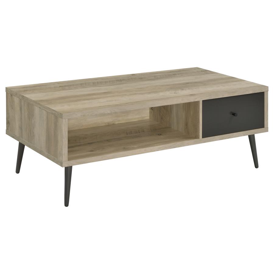 (image for) Welsh 1-drawer Engineered Wood Coffee Table Antique Pine