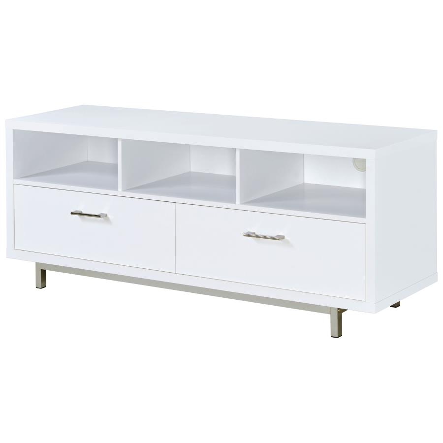 (image for) Casey 2-drawer Engineered Wood 60" TV Stand White