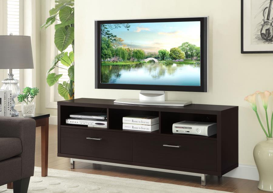 (image for) Casey 2-drawer Engineered Wood 60" TV Stand Cappuccino