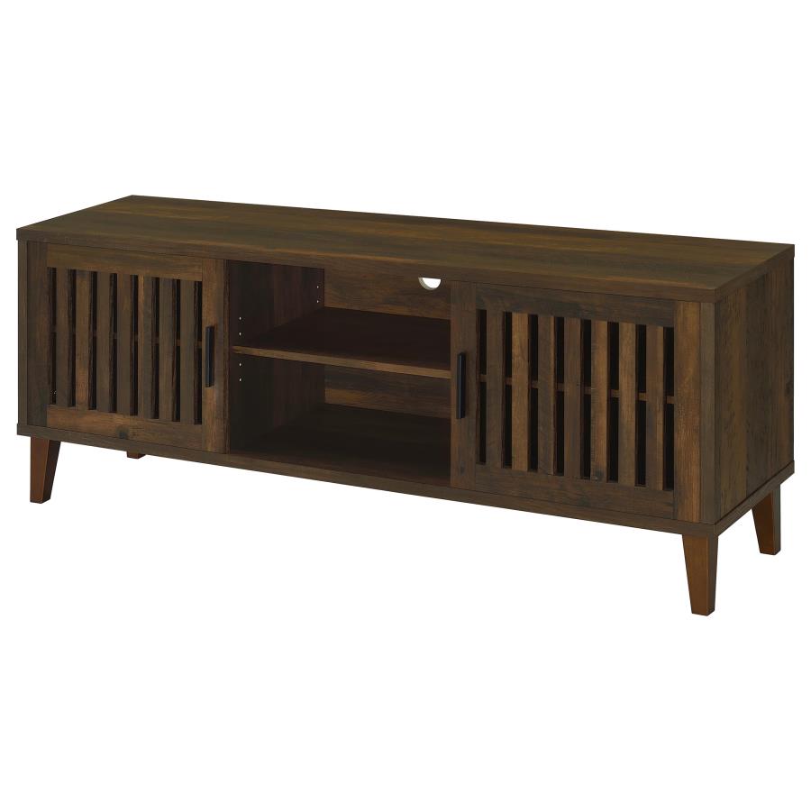 (image for) Sedona 2-door Engineered Wood 60" TV Stand Dark Pine