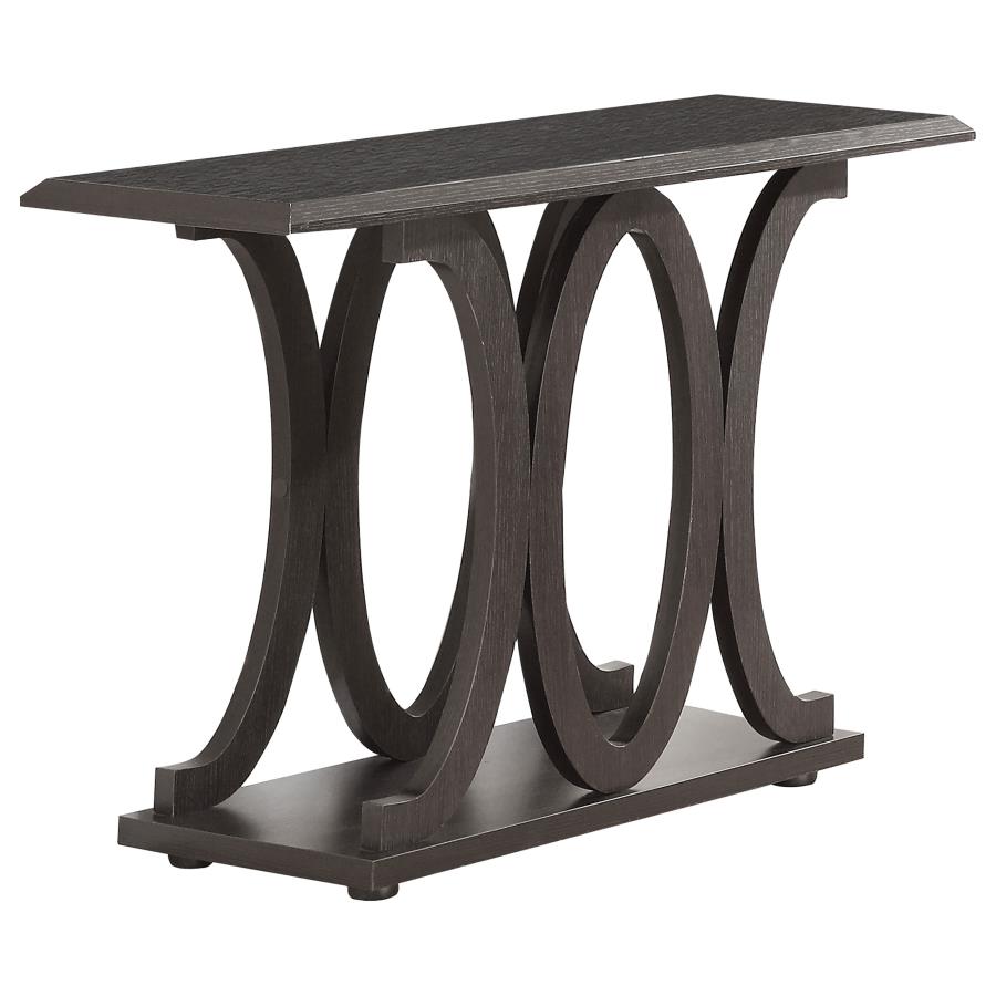 (image for) Shelly Engineered Wood Entryway Console Table Cappuccino - Click Image to Close