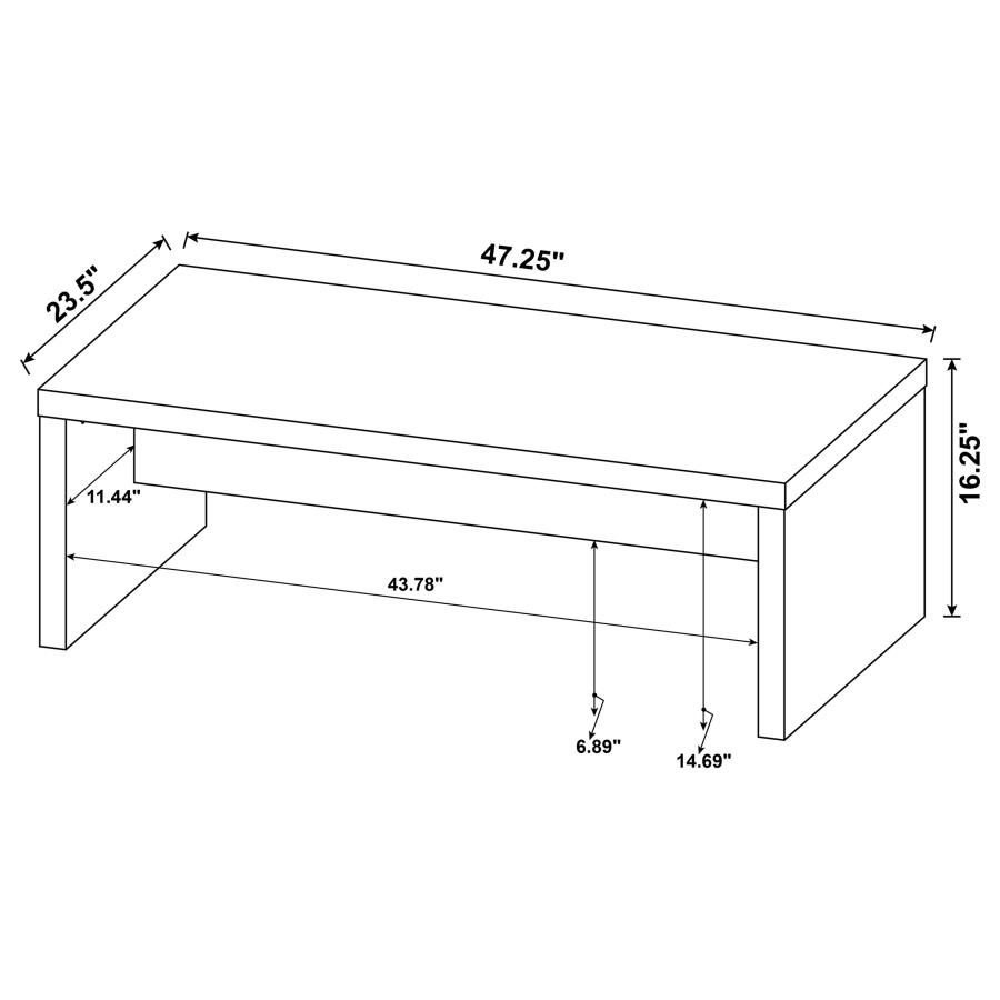 (image for) Lynette Rectangular Engineered Wood Coffee Table Mango