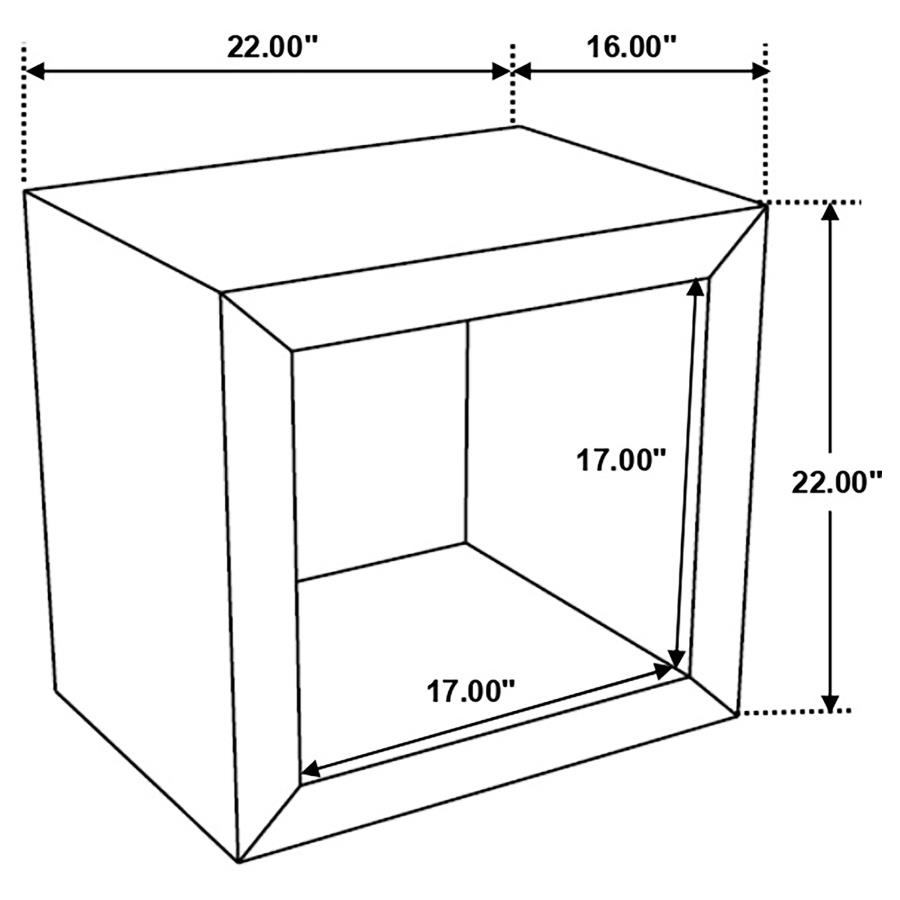 (image for) Benton Rectangular Solid Wood End Table Natural