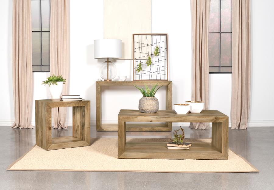 (image for) Benton Rectangular Solid Wood End Table Natural