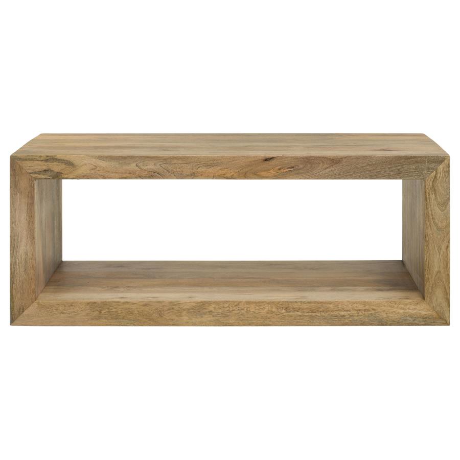 (image for) Benton Rectangular Solid Wood Coffee Table Natural