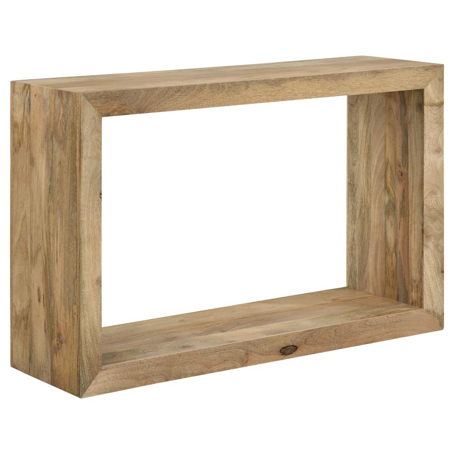 (image for) Benton Rectangular Solid Wood Sofa Console Table Natural - Click Image to Close