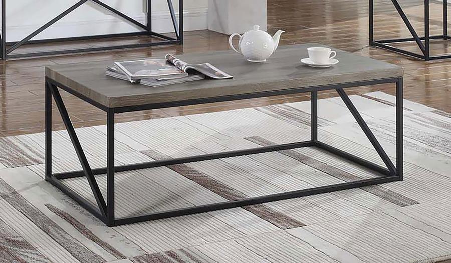 (image for) Birdie Rectangular Engineered Wood Coffee Table Sonoma Grey