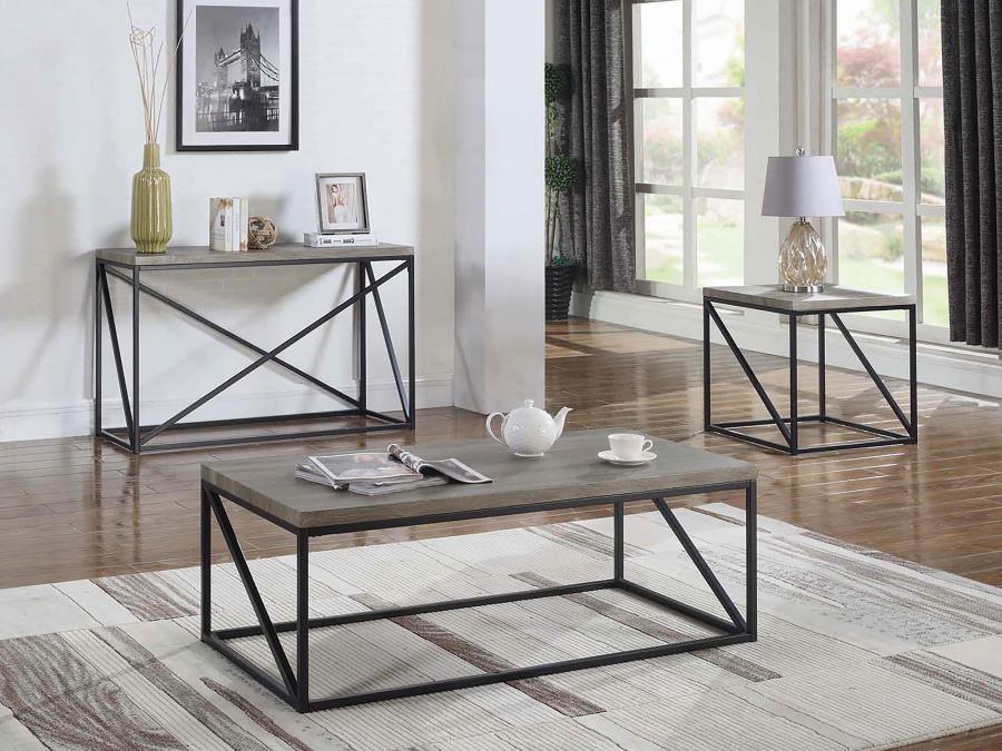 (image for) Birdie Rectangular Entryway Console Table Sonoma Grey