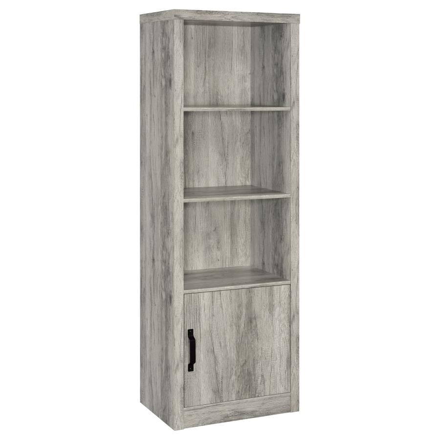 (image for) Burke 3-shelf Engineered Wood Media Tower Grey Driftwood