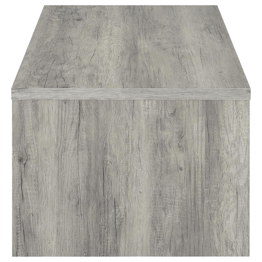 (image for) Felix 2-drawer Engineered Wood Coffee Table Grey Driftwood