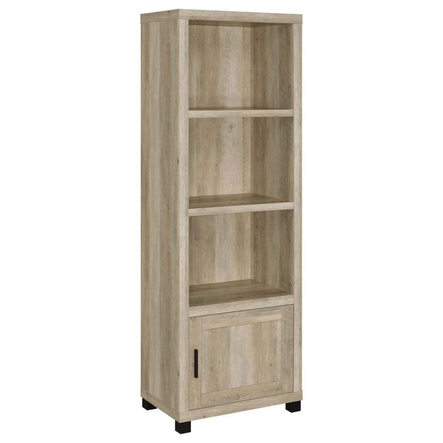 (image for) Sachin 3-shelf Engineered Wood Media Tower Distressed Pine