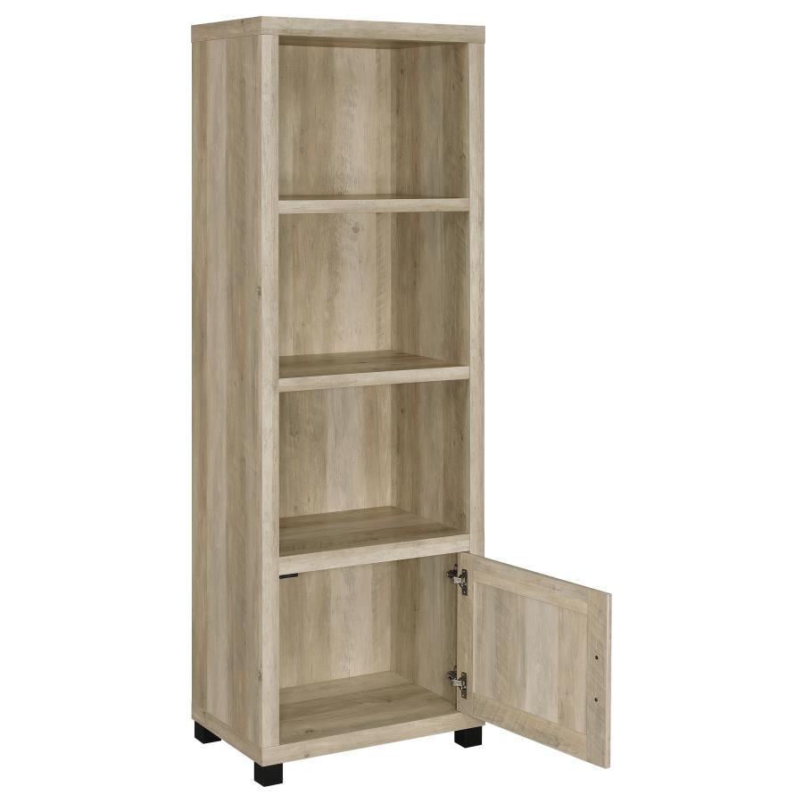 (image for) Sachin 3-shelf Engineered Wood Media Tower Distressed Pine