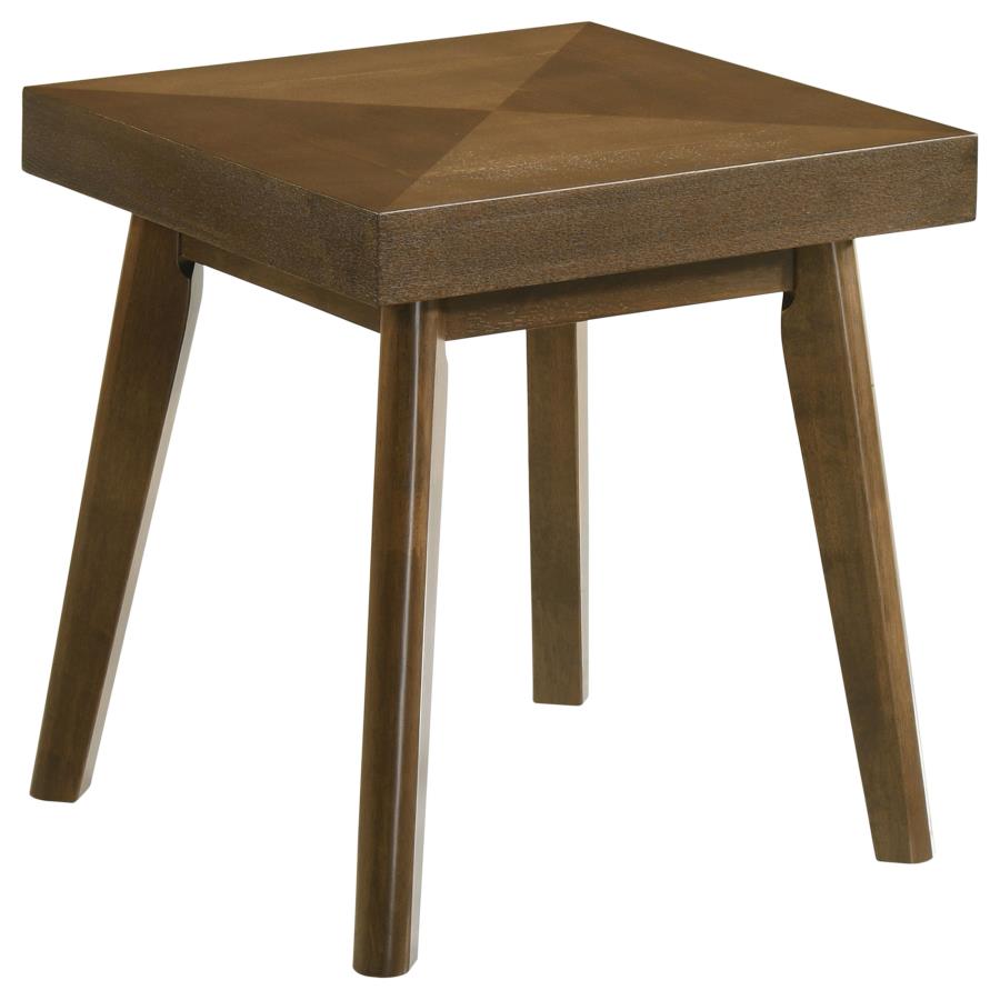 (image for) Westerly Square Wood Side End Table Walnut Brown