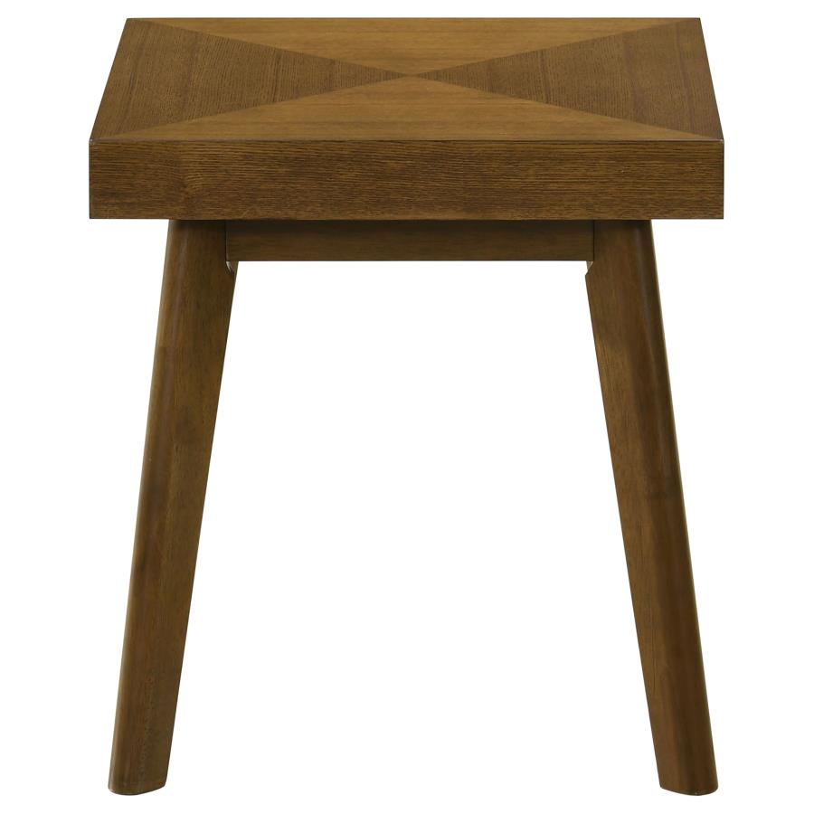 (image for) Westerly Square Wood Side End Table Walnut Brown