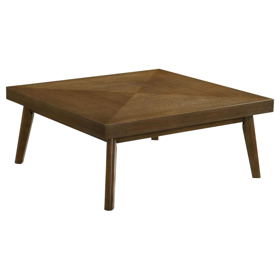 (image for) Westerly Square Wood Coffee Table Walnut Brown