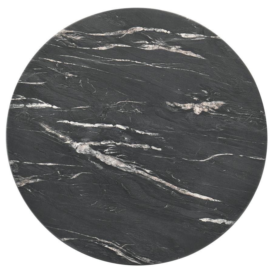 (image for) Skylark Round Marble-like SmartTop Coffee Table Black