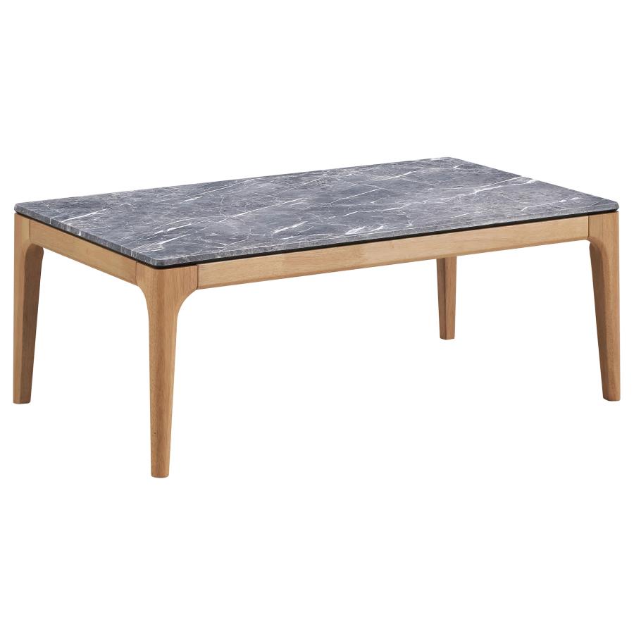 (image for) Polaris Rectangular SmartTop Coffee Table Grey and Light Oak