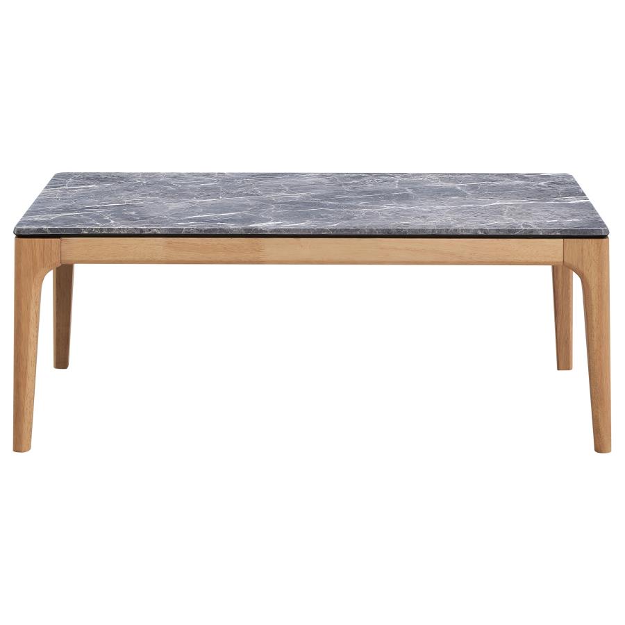 (image for) Polaris Rectangular SmartTop Coffee Table Grey and Light Oak