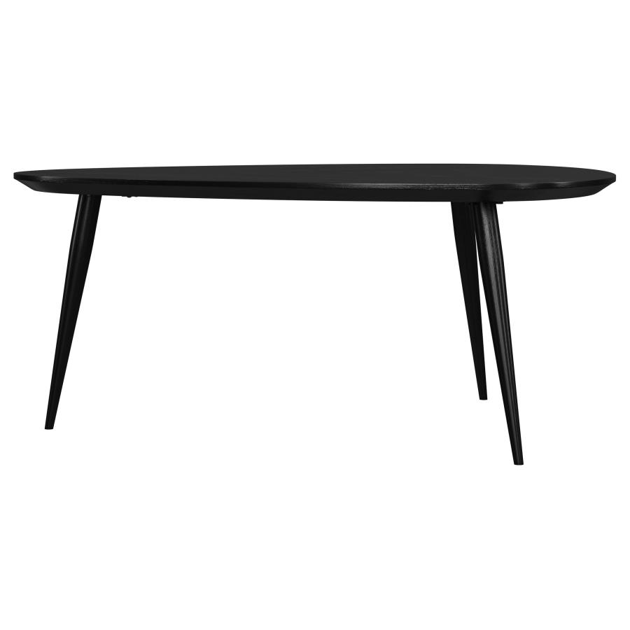 (image for) Odessa Triangular Solid Wood Coffee Table Black