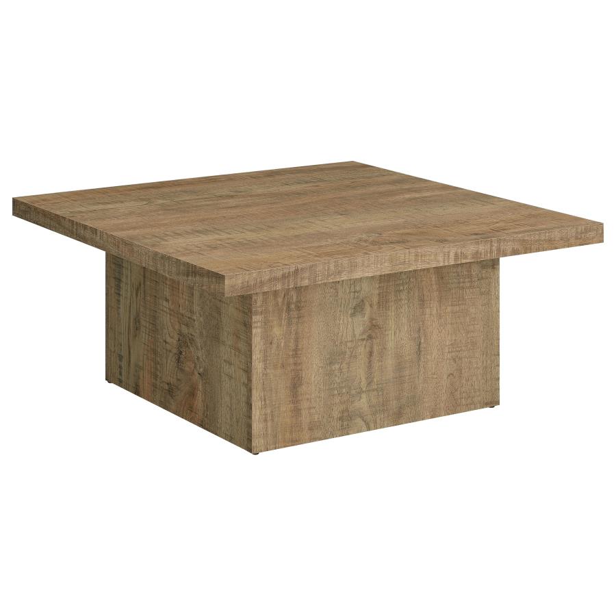 (image for) Devar Square Engineered Wood Coffee Table Mango Brown