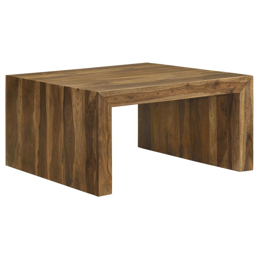 (image for) Odilia Square Solid Wood Coffee Table Auburn