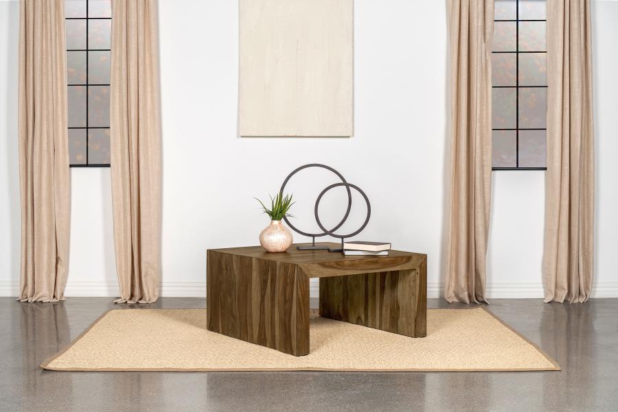 (image for) Odilia Square Solid Wood Coffee Table Auburn