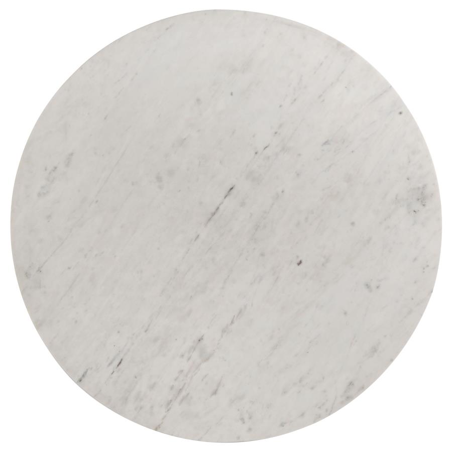 (image for) Astoria Round Genuine Marble Coffee Table White