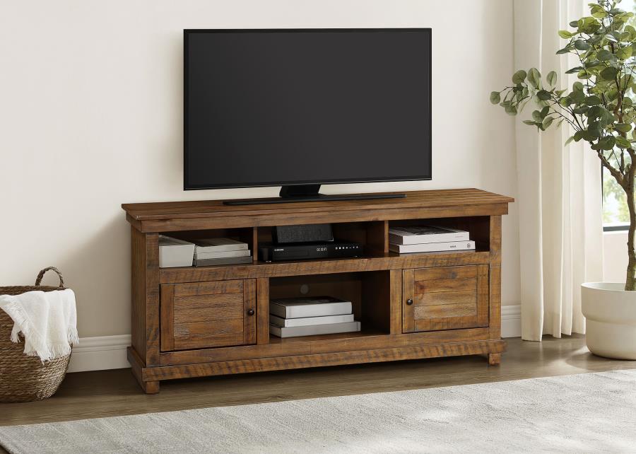 (image for) Payne 60-inch TV Stand Media Console Distressed Brown