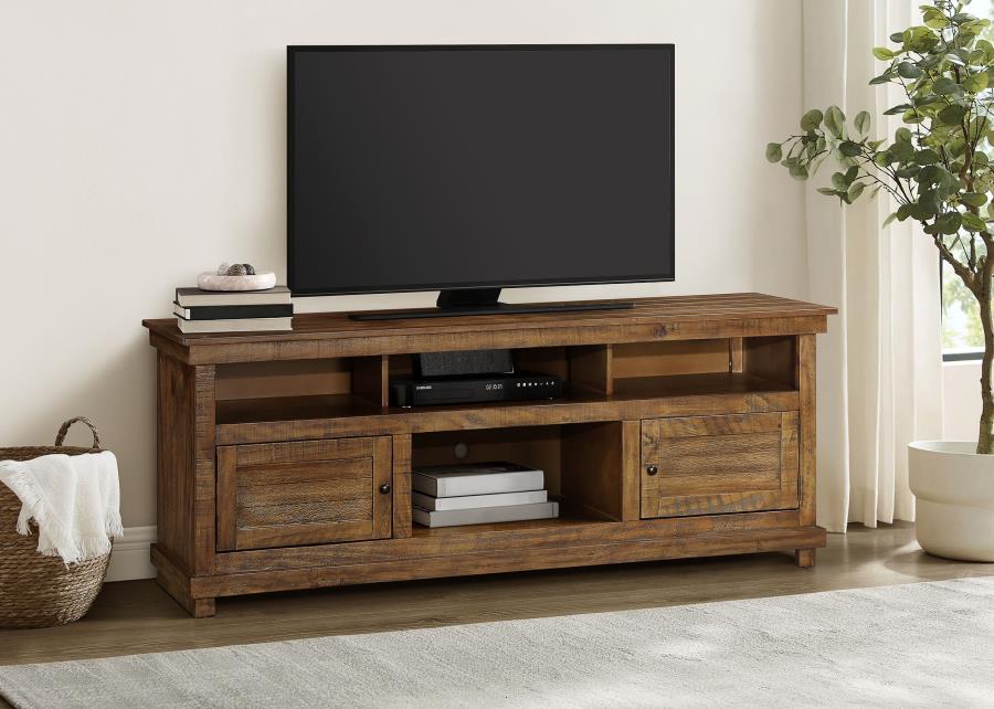 (image for) Payne 70-inch TV Stand Media Console Distressed Brown