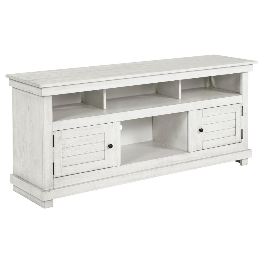 (image for) Payne 60-inch TV Stand Media Console White - Click Image to Close