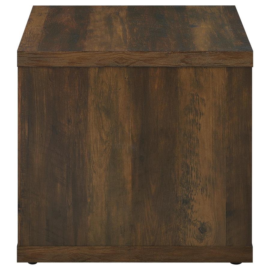 (image for) Frisco Square Engineered Wood Side End Table Dark Pine