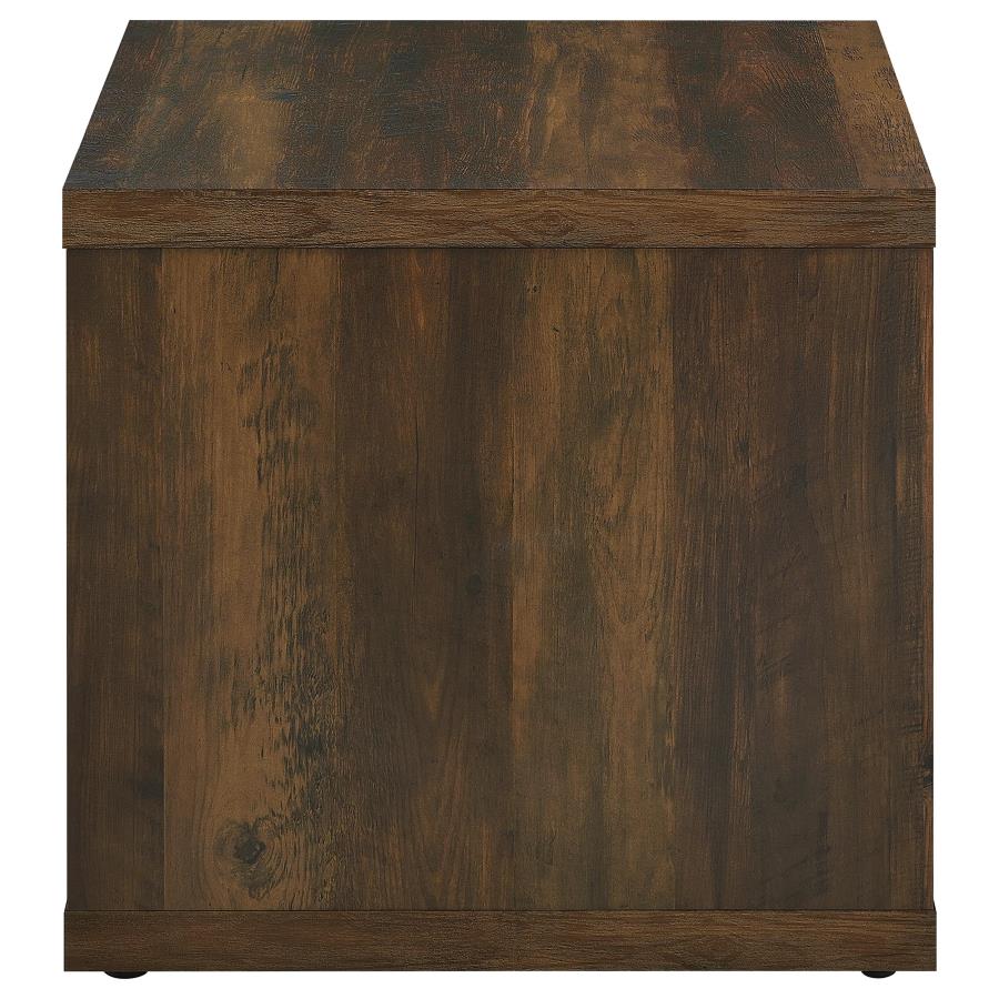 (image for) Frisco Square Engineered Wood Side End Table Dark Pine