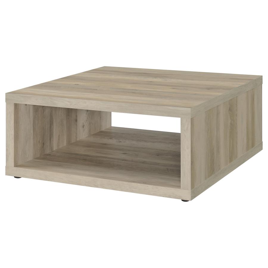 (image for) Frisco Square Engineered Wood Coffee Table Distressed Pine