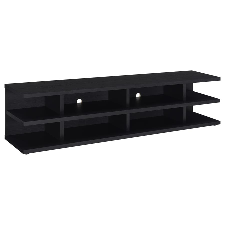 (image for) Cartmill 78-inch 2-tier TV Stand Media Console Black