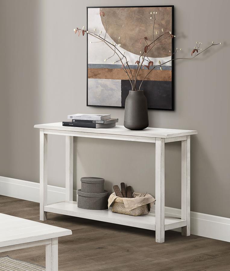 (image for) Payne Wood Entryway Sofa Console Table White