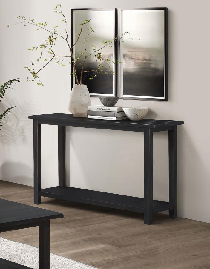 (image for) Payne Wood Entryway Sofa Console Table Java